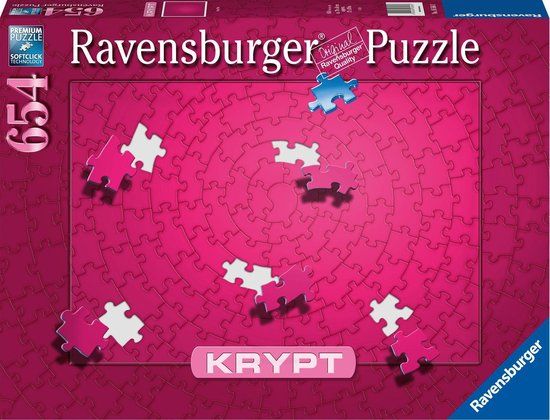 Ravensburger Krypt Puzzel Roze - 654 stukjes - Legpuzzel