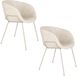Zuiver Feston Fauteuil Beige - Set de 2