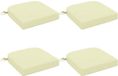 vidaXL - 4-delige zitkussens SOEST - 100% Polyester - Crèmekleurig