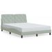 vidaXL Cadre de lit gris clair 180x200 cm