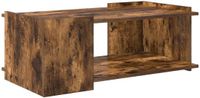 vidaXL Salontafel Gerookt eiken 90 x 50 x 33 cm Bewerkt hout