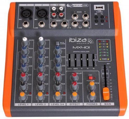 Ibiza Sound MX401 - Platenspeler - bonte kleuren