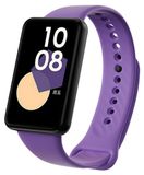 Wigento Honor Band 9 TPU horlogeband met zwarte sluiting, paars