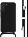 iMoshion Hoesje Samsung Galaxy S22 Plus - Siliconen hoesje met koord - Zwart