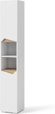 Vicco Marelle Badkamerkast – 30 x 180 cm met deuren en open vakken Wit