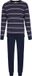 Pastunette - Northern Nights - Pyjama - Katoen - Blauw - Gestreept - Maat L