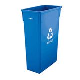 Winco Slanke Prullenbak Prullenbak 23 gal met Recycle teken PTC-23L NIEUW