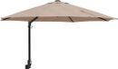 vidaXL Tuinparasol 248 x 248 x 148 cm Polyester en Staal Taupe