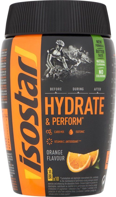 Isostar Hydrate & Perform - Sinaasappel - 400g - Poeder