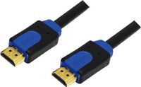 Logilink HDMI-kabel CHB1110 High Speed Ethernet 10M Zwart/Blauw