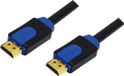 Logilink HDMI-kabel CHB1110 High Speed Ethernet 10M Zwart/Blauw