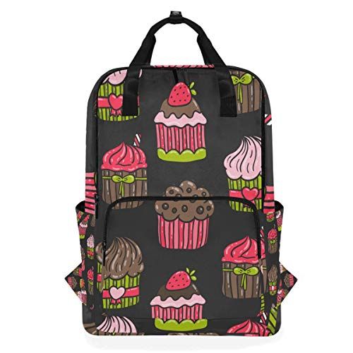 MONTOJ Reizen Rugzak Leuke Cupcake Patroon School Rugzak - 5721985145535