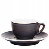 Cilio Tasse à expresso avec soucoupe, 0,05L, couleur grenade, porcelaine
