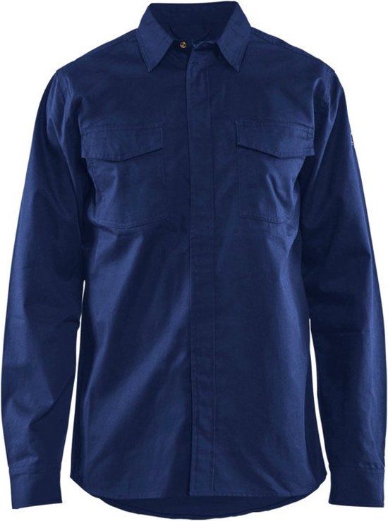 Blaklader Vlamvertragend overhemd 3226-1504 - Marineblauw - XL - Heren