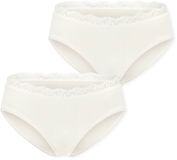 Schiesser Rioslip Unique Cotton Dames Gebroken Wit Effen 2 Stuks