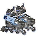 HUDORA Kinderen Inliner Leon - Gr. 33-36, zwart/blauw