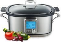 MOA Multicooker - 6L - Slowcooker - Rijstkoker met Stomer - PFAS- & BPA-vrij - Stoomkoker - Sous Vide Koker - 8 Kookfuncties - 1250W - RVS