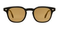 Garrett Leight Sherwood Lunettes de soleil unisexe noir carrées marron 47mm