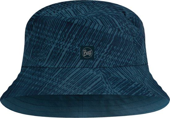 BUFF® Adventure Bucket Hat KELED BLUE S/M - Unisex - Blue - Polyester - Travel Bucket Hat - 89 g