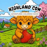 Highland Cow Coloring Book: Cozy & Cute