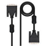 DVI-kabel, dual-link DVI-kabel, stekker naar stekker, 5,0 m, ideaal voor video-overdracht en HD-ondersteuning.