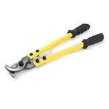 QWORK® kabelknipper van gehard staalkabel, 350 mm, hittebehandeling op hoge temperatuur van roestvrij staal