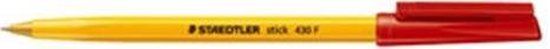 STAEDTLER Balpen stick 430 F rood
