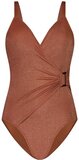 ten Cate Beach Ten Cate - Badpak Buckle Warm Caramel - maat 38 - Bruin