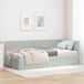 Maison Exclusive - Cadre de lit d'angle gris clair 100 x 200 cm velours