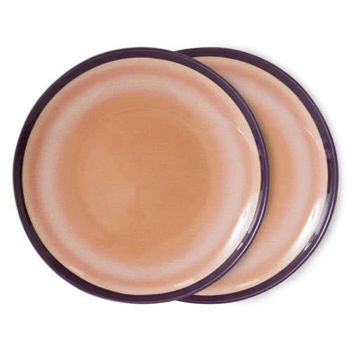 HKLIVING dinerbord 70s (Ø27,5 cm) (set van 2)