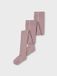 NAME IT NKNPANTYHOSE RIB 2P NOOS Meisje Panty - Maat 122/128 - Woodrose - Gestreept - 2 stuk(s)