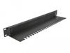 DeLOCK 66484 Panneau brosse Noir 1U Métal