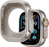 Bandz metalen hoesje geschikt voor Apple Watch Ultra / Ultra 2 - 49mm (titanium)