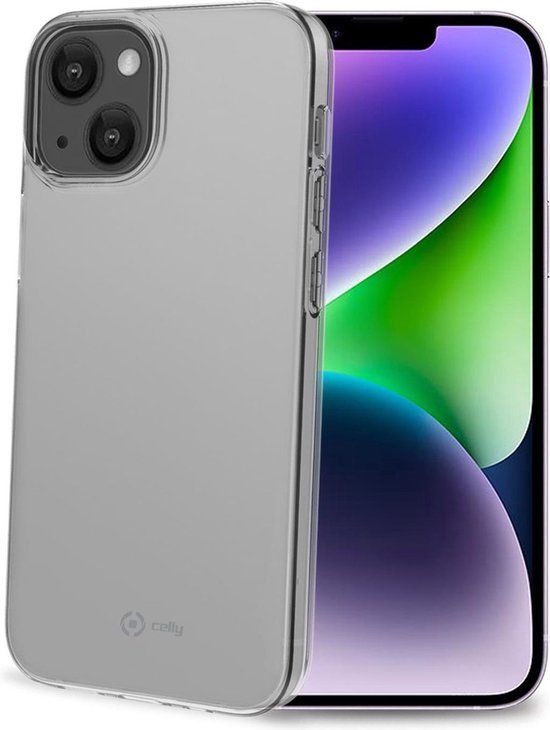 2330 Celly Gelskin Siliconen hoesje - Geschikt voor Apple iPhone 14 Plus - TPU Back cover - Transparant