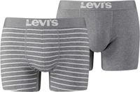 Levi's Boxer Brief 2-pack Grey Melange Vintage Stripe