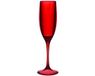 Home Deco Factory Champagneglas - 13 cl - rood - glas - vaatwasserbestendig