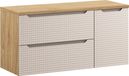 Ensemble de salle de bain de 120 cm avec plateau de lavabo