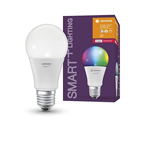 Ledvance Smart+ lamp met ZigBee technologie, 9W, A60, mat, voet E27, lichtkleur RGBW instelbaar, 806lm, set van 4