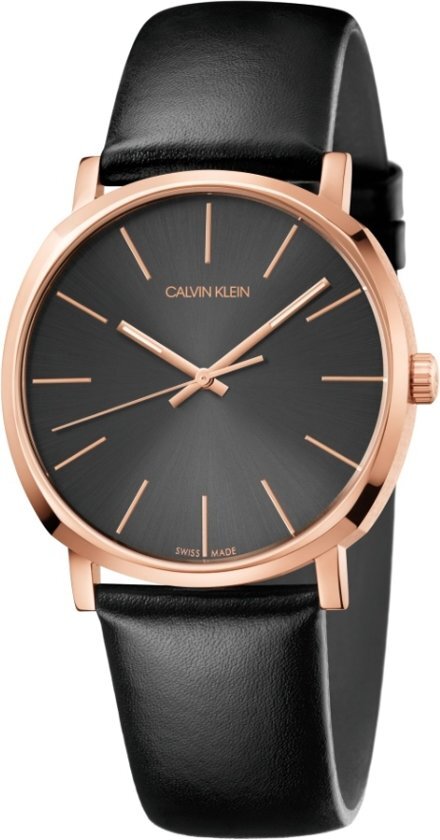 Calvin Klein K8Q316C3 horloge heren - zwart - edelstaal PVD rosÃ