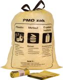 Merkloos / Sans marque Afvalzakken PMD 60 liter - 61x80+5cm - MDPE - Geel transparant - Doos 50 rollen à 10 stuks