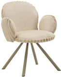 Mauro Ferretti Stoel Stockholm -b-cream Set 2 Pcs 64×68×83 cm