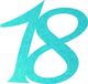 Petra's knutsel-News strooidecoratie, Fliz, turquoise, 18 x 12 x 3 cm, 25 stuks