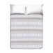 PENSIERI DELICATI Sprei voor tweepersoonsbed, 260 x 280 cm, 100% katoen, grijs, 100% Made in Italy