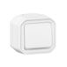 Legrand Lichtknop, 10 A, Plexo, waterdicht conform IP55, volledige verlichtingsregeling, inbouwklaar, oppervlaktemontage, wit, 069762LE