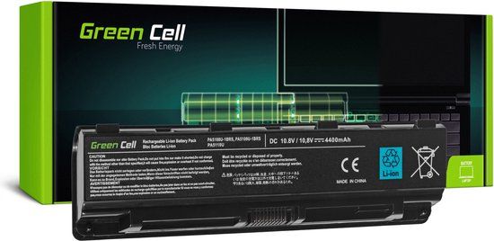 Green Cell Batterij voor Toshiba Satellite C50 C50D C55 C55D C70 C75 L70 P70 P75 S70 S75 PA5109U-1BRS Zwart 4400 mAh