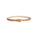 PIECES PCGESSICA riem met studs lichtbruin