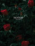 Notary Libri GmbH Notary Journal: Public Record Book for Women, Logbook for Notarial Acts, 390 Entries, A4, Red Roses Cover