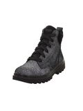 Superfit 1-612-0020 Veterboots Vrouwen Zwart Nubuck Maat 39