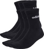 Adidas Linear Crew Sokken (6-pack) Zwart Unisex Schoenmaat 36-41