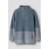 NAME IT MINI katoenen gebreide trui - blauw